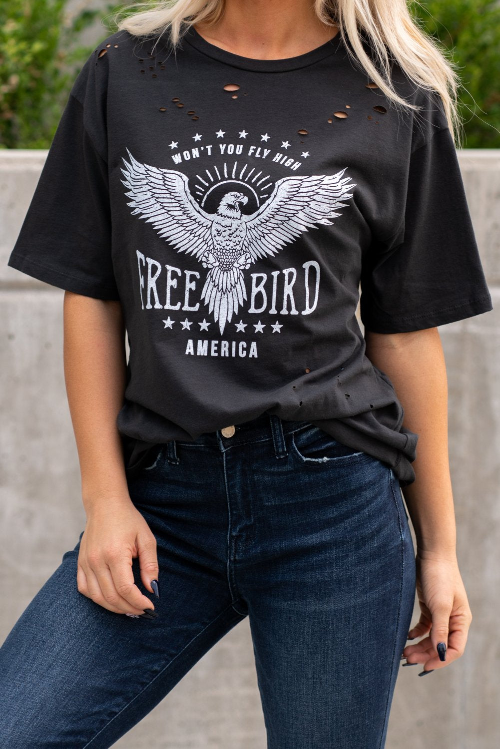 Zutter | Free Bird Eagle Graphic T Shirt F525-7691-1