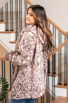 Hem & Thread   This is that cozy jacket you will throw on every day and go! One size fits most with an open neckline and long sleeves and side pockets.   Color: Mauve Neckline: Open  Sleeve: Long 100% POLYESTER Style #: 19918C-Mauve