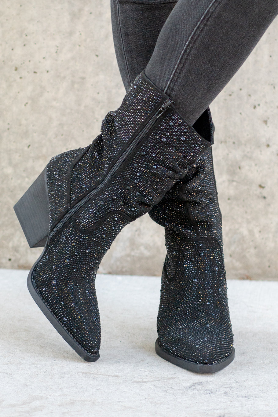 Glitter on sale slouch boots