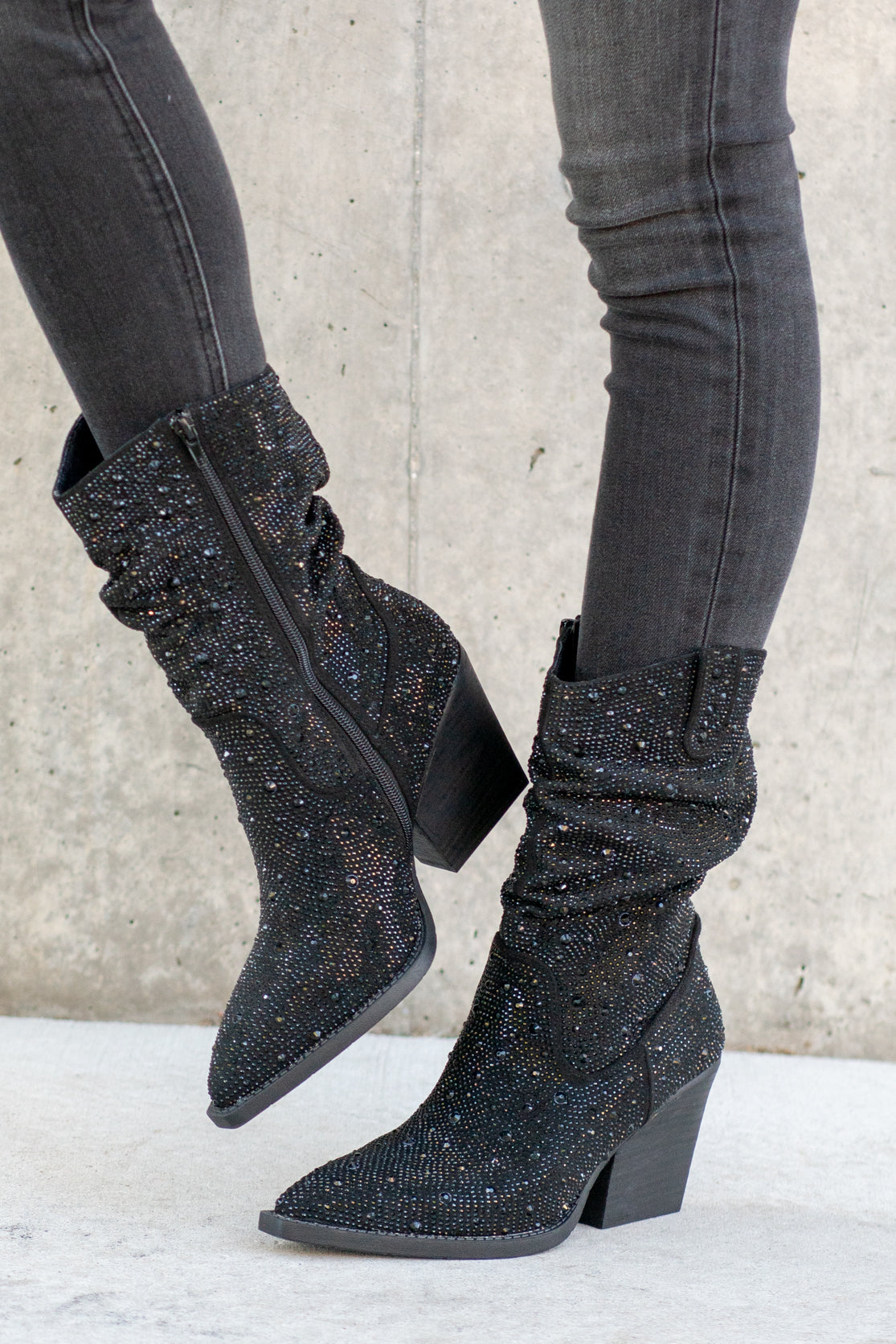 Glitter slouch outlet boots