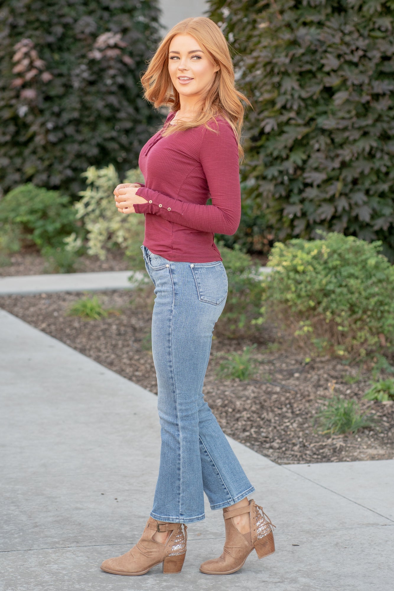 Judy Blue Jeans  Carmen Mid Rise Crop Boot Cut JB88249 – American
