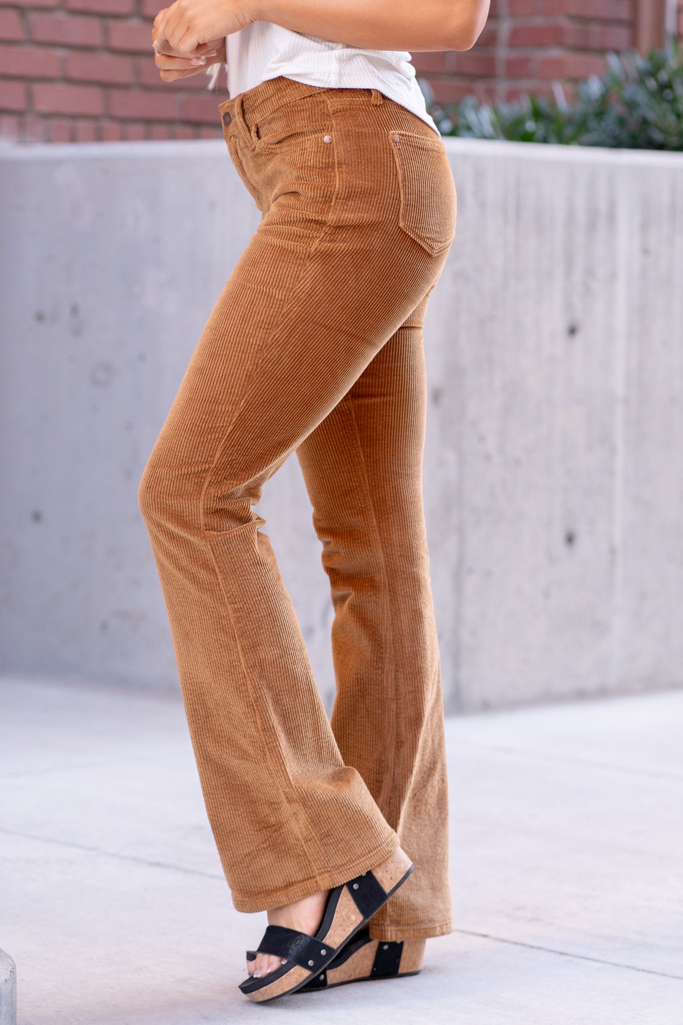Judy Blue Jeans | Plus Size Camel Corduroy High Rise Wide Leg