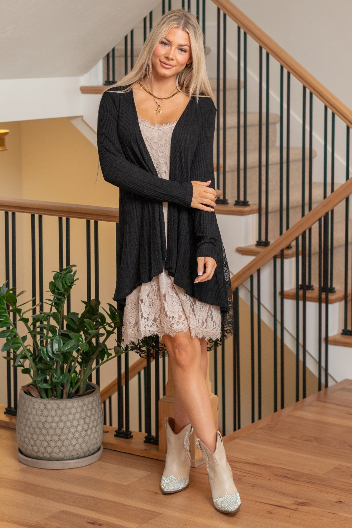 Lace sales dress cardigan