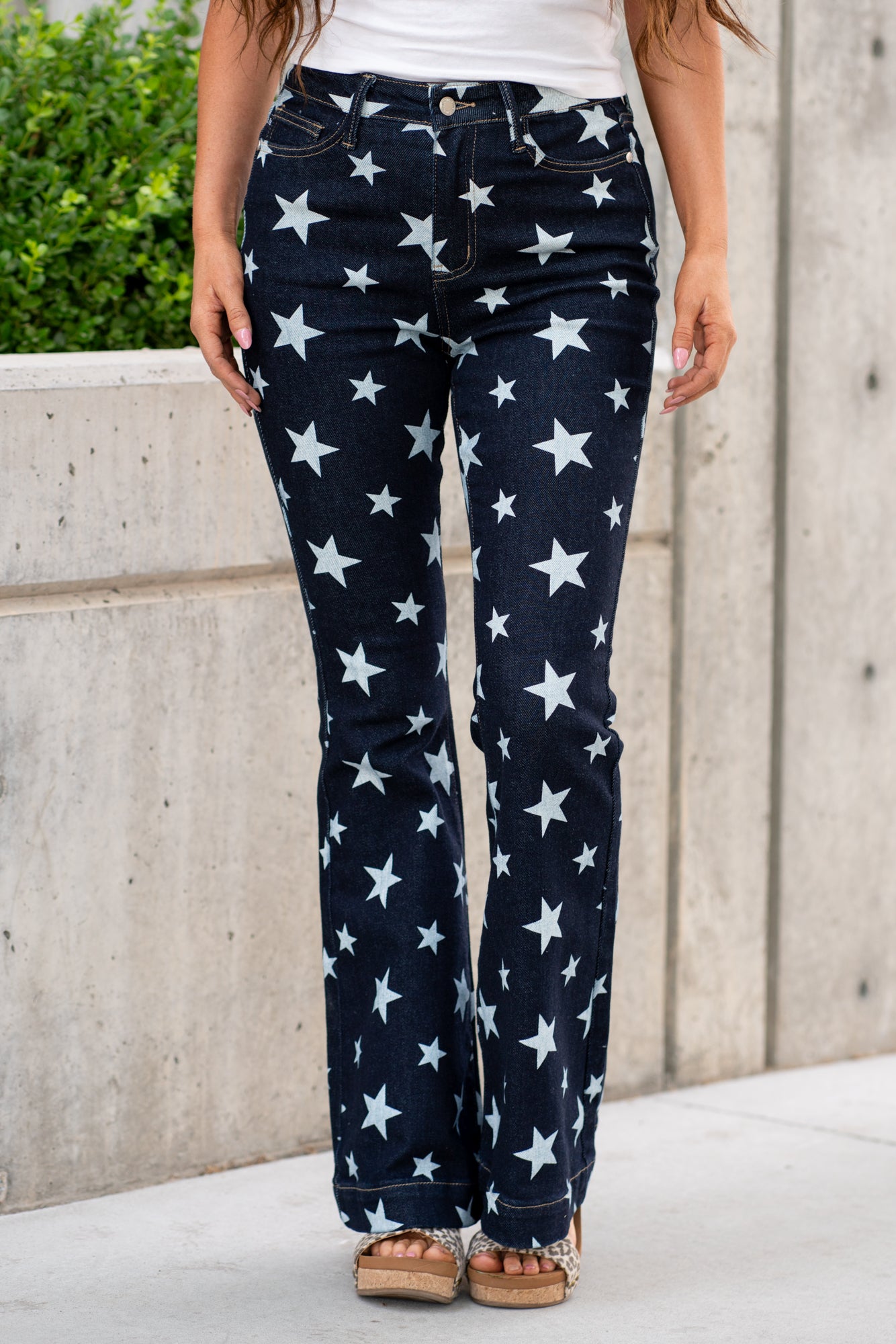 Flare hot sale jeans stars