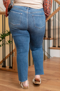 VERVET  Plus Size Dreamland High Rise Boyfriend Jeans V2116-PL