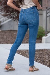 VERVET Jeans Women's Hailey High Rise Skinny Jeans Medium Wash V2423M –  American Blues