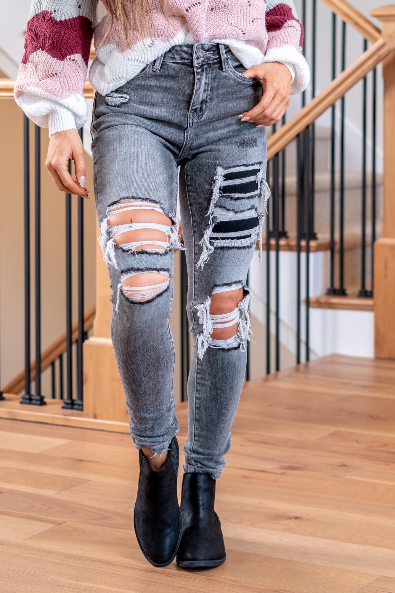 New! Vervet Haylie fashion High Rise Distressed Skinny Jeans