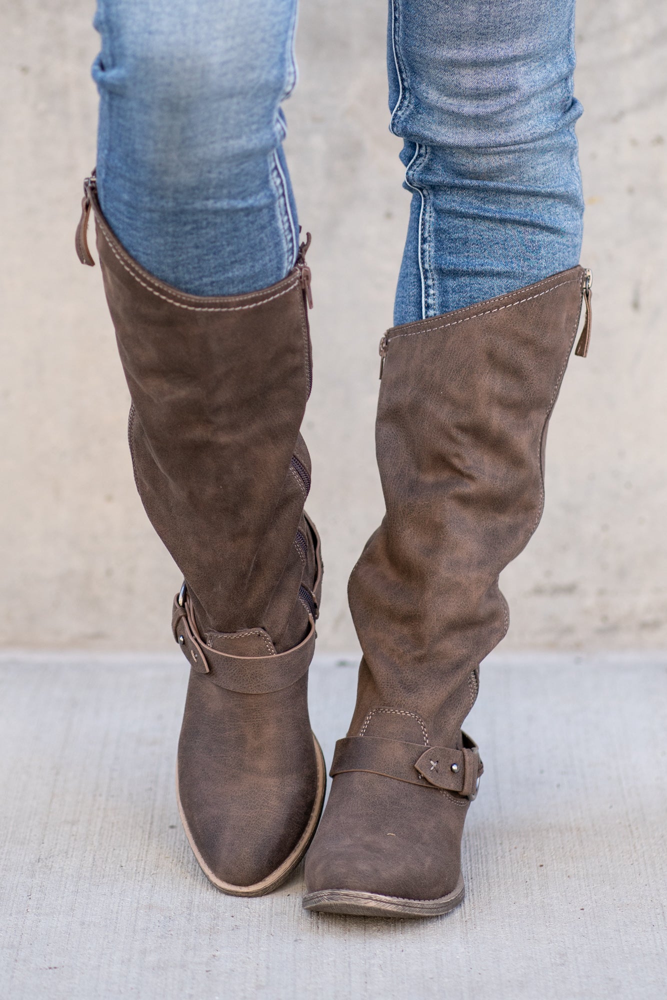 Dark brown outlet suede tall boots