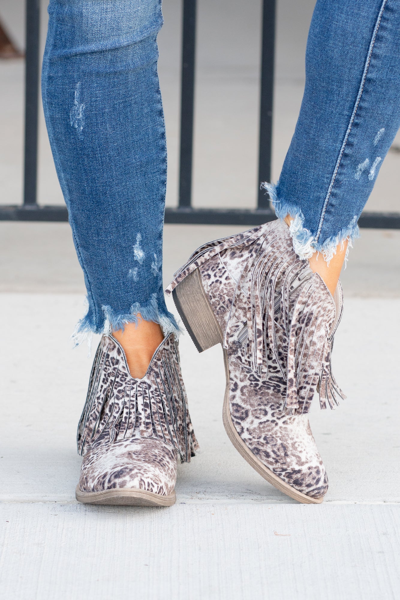 Glitter on sale fringe boots