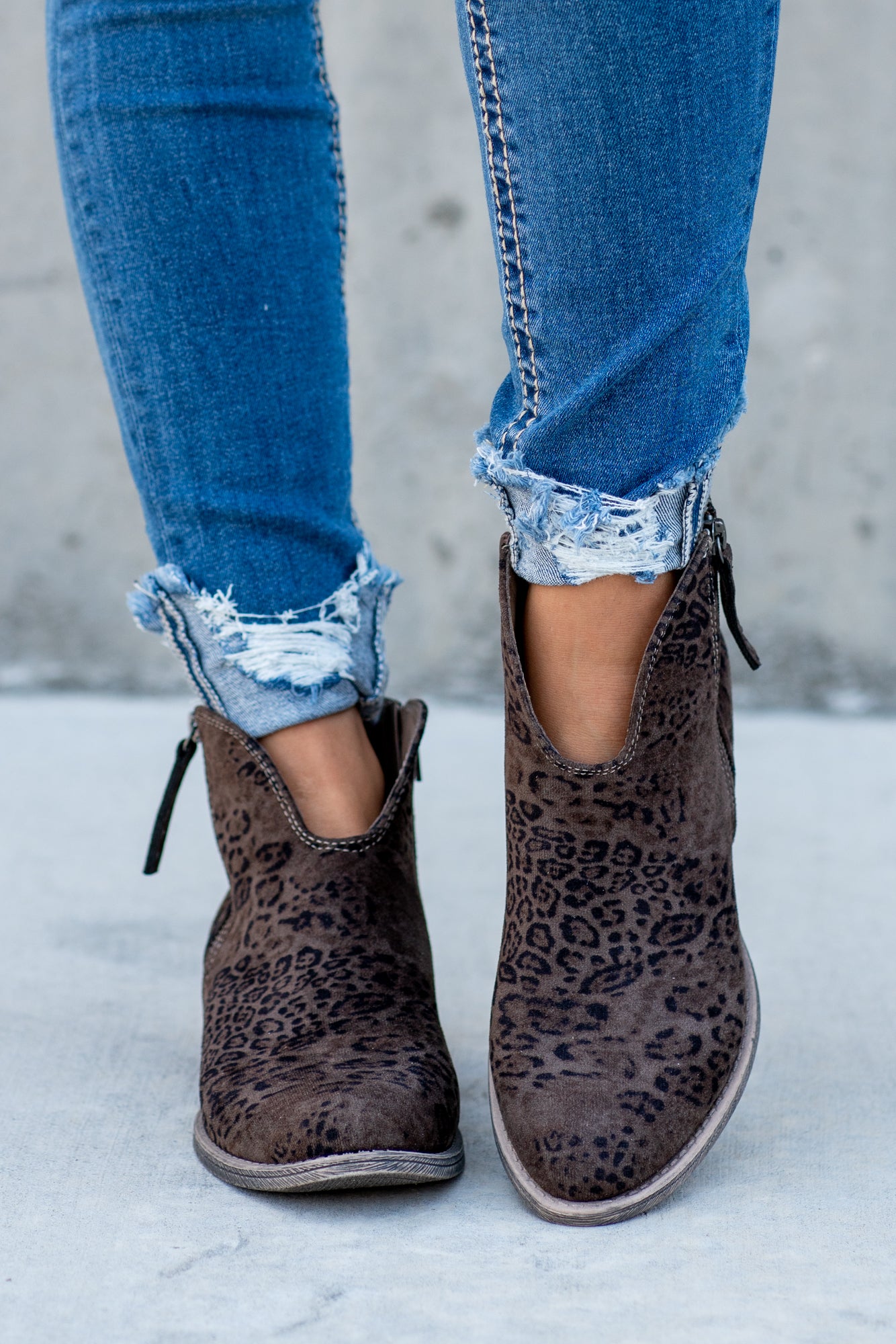 Very g shop leopard booties