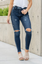 KanCan Jeans Color: Dark Wash Cut: Skinny, 29" Inseam* Rise: High Rise, 10.25" Front Rise* 98.6% COTTON , 1.4% SPANDEX Fly: Zipper Style #: KC7351D  Contact us for any additional measurements or sizing.  *Measured on the smallest size, measurements may vary by size. 