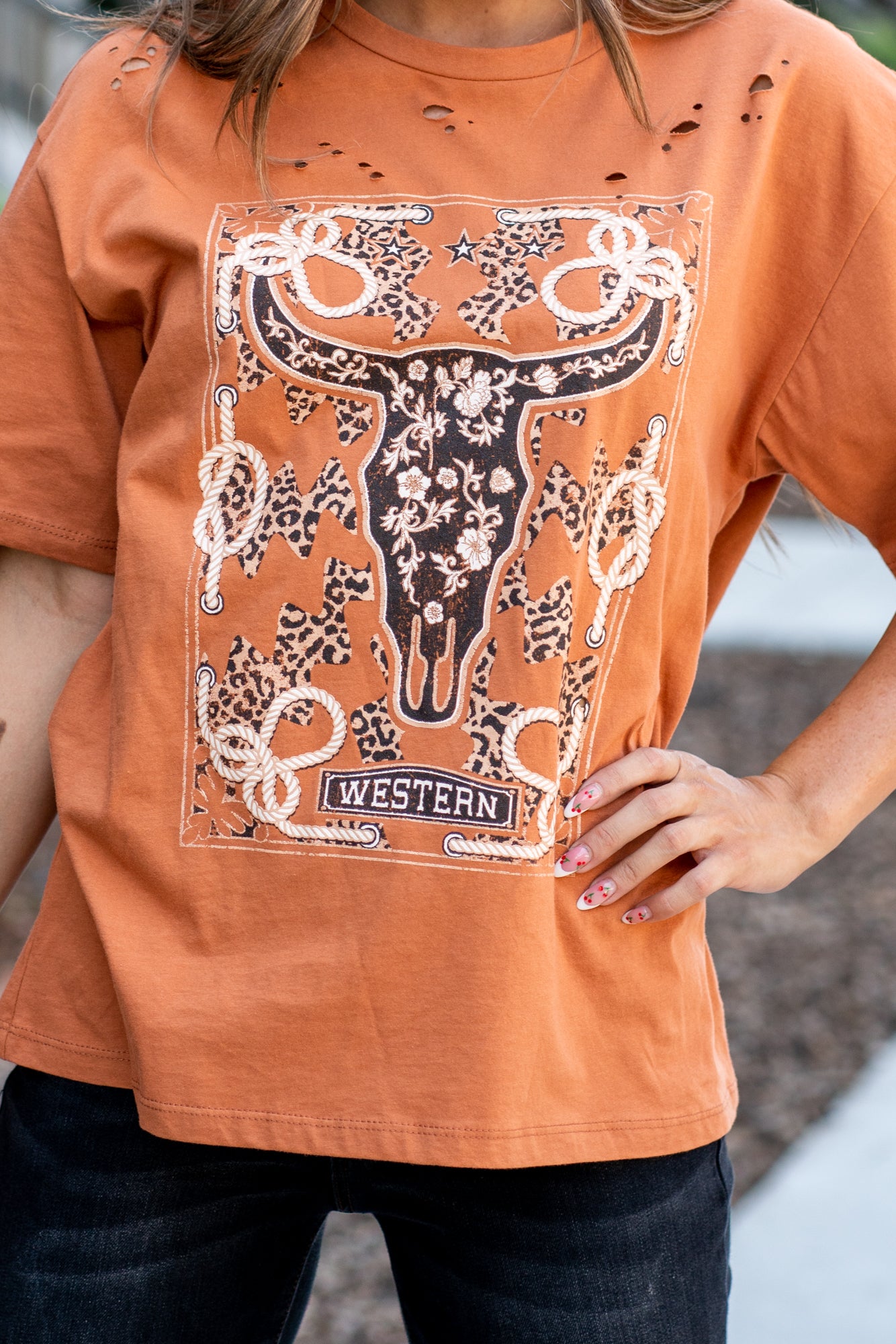 Classic Graphic Tee - Brown