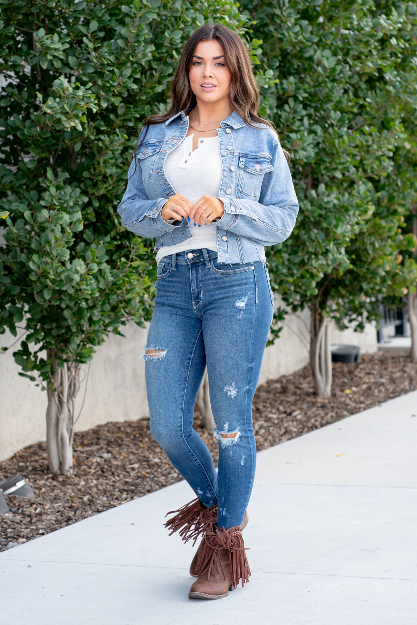 Judy Blue Denim Jacket in Hot Pink – Forever Dolled Up