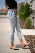 Kan Can Jeans  Collection: Summer 2020 Color: Acid Wash Cut: Ankle Skinny, 26" Inseam  Rise: High Rise, 10.5" Front Rise Stitching: Classic Fly: Zipper Style #: KC8594L