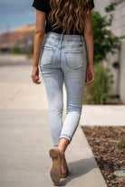 Kan Can Jeans  Collection: Summer 2020 Color: Acid Wash Cut: Ankle Skinny, 26" Inseam  Rise: High Rise, 10.5" Front Rise Stitching: Classic Fly: Zipper Style #: KC8594L