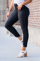 KanCan Jeans Color: Gray Ankle Skinny, 27" Inseam* High Rise, 9.75" Front Rise* Fray Hem Ankle 93% COTTON , 6% POLYESTER , 1% SPANDEX Fly: Zipper Style #: KC9216DG Contact us for any additional measurements or sizing.    *Measured on the smallest size, measurements may vary by size. 