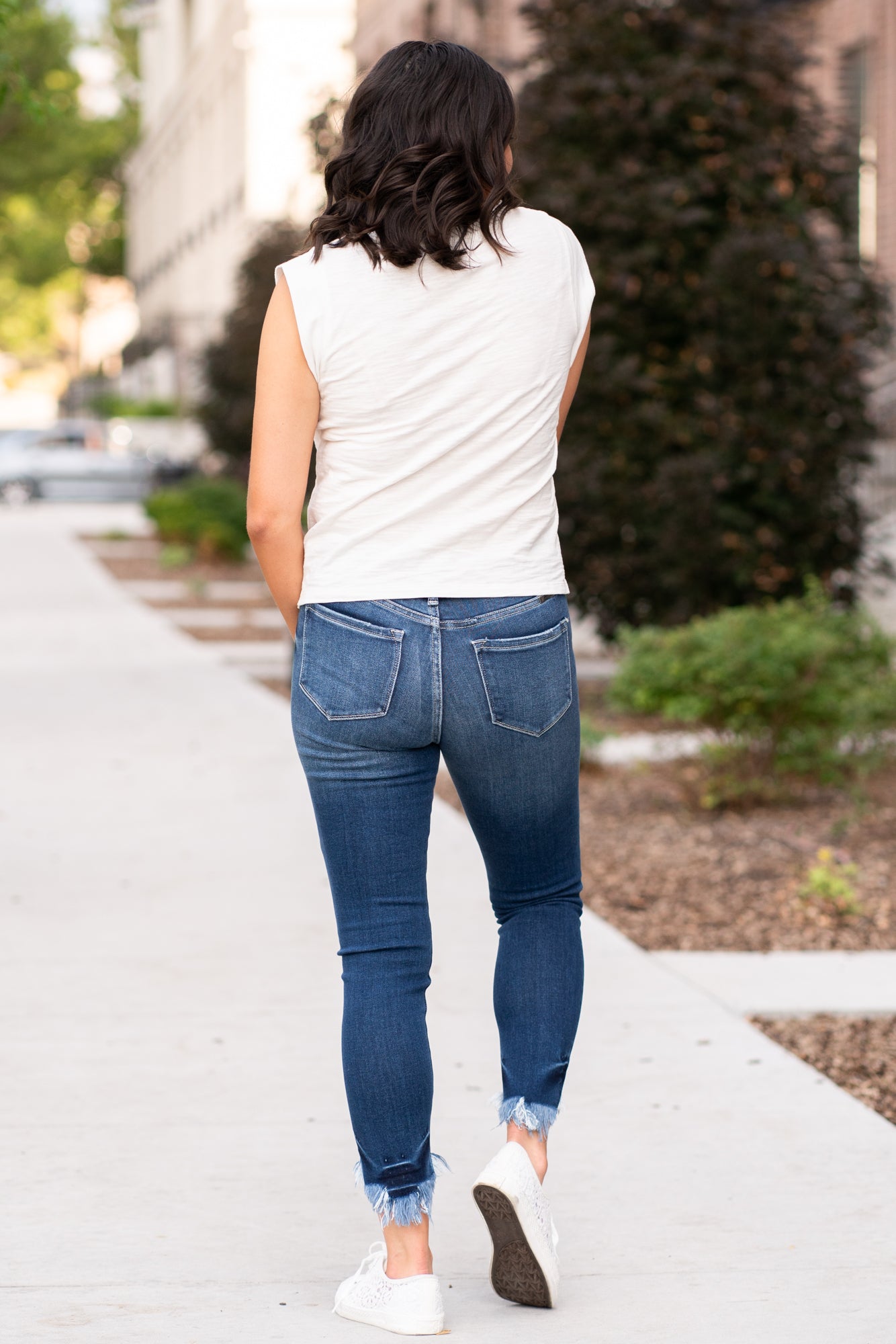 KanCan Jeans  Skinny jeans still hit the spot. These high-rise jeans hit at exactly the right spot on your waist and with some spandex, these will stretch as you wear and get super comfy!   KanCan Stretch Level: Comfort Stretch   Color: Dark Blue Cut: Ankle Skinny, 26.5" Inseam Rise: High-Rise, 9.5" Front Rise COTTON 94% POLYESTER 4% SPANDEX 2% Style #: KC7119D Contact us for any additional measurements or sizing.