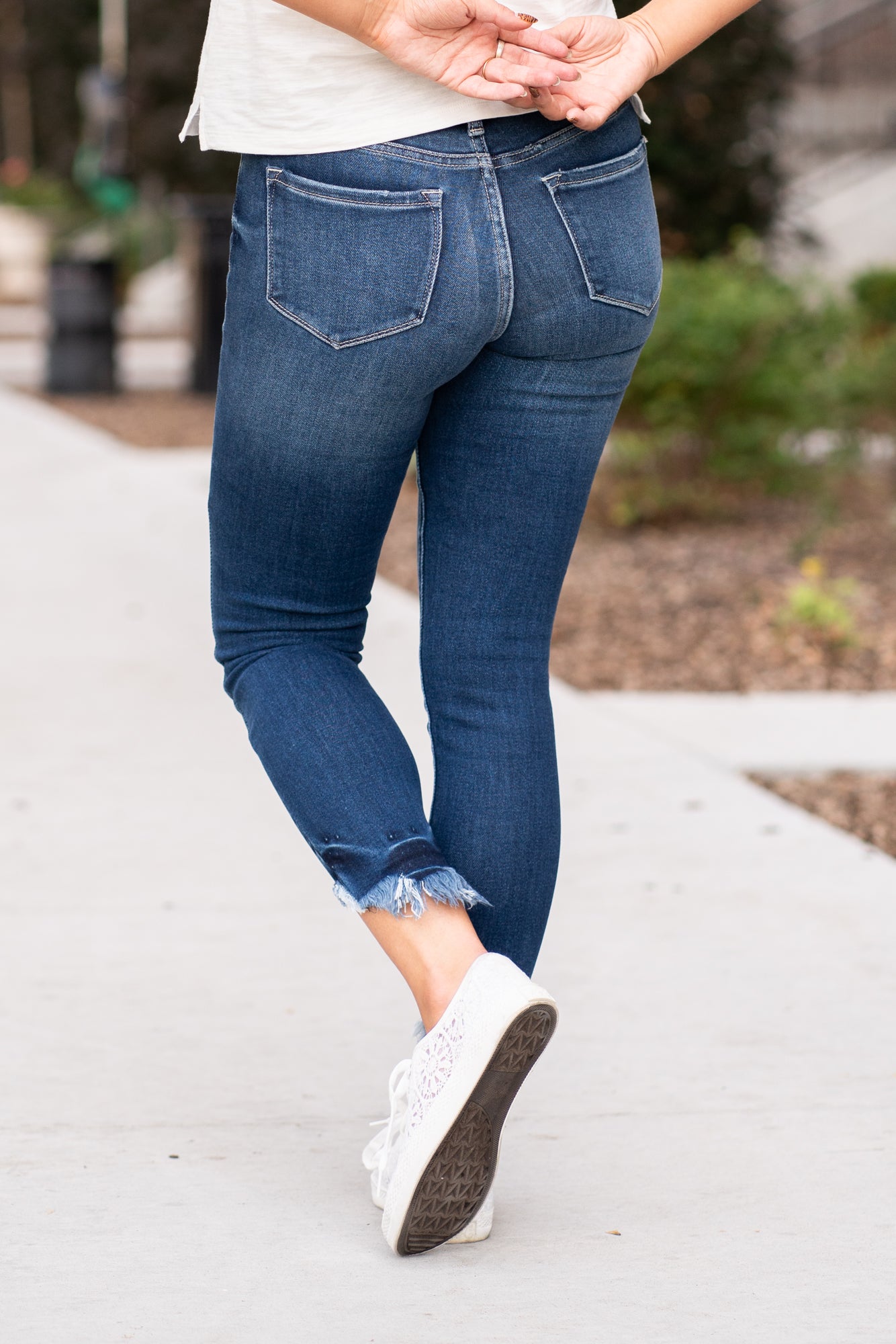 KanCan Jeans  Skinny jeans still hit the spot. These high-rise jeans hit at exactly the right spot on your waist and with some spandex, these will stretch as you wear and get super comfy!   KanCan Stretch Level: Comfort Stretch   Color: Dark Blue Cut: Ankle Skinny, 26.5" Inseam Rise: High-Rise, 9.5" Front Rise COTTON 94% POLYESTER 4% SPANDEX 2% Style #: KC7119D Contact us for any additional measurements or sizing.