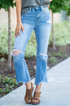 Denim by Zenana   Color: : Light Blue Wash   Cut: Flare , 26.5" Inseam*  Rise: High-Rise, 10.25" Front Rise* 98% COTTON 2% SPANDEX Fly: Zip Fly  Style #: DPP-1714LL Contact us for any additional measurements or sizing.   *Measured on the smallest size, measurements may vary by size. 