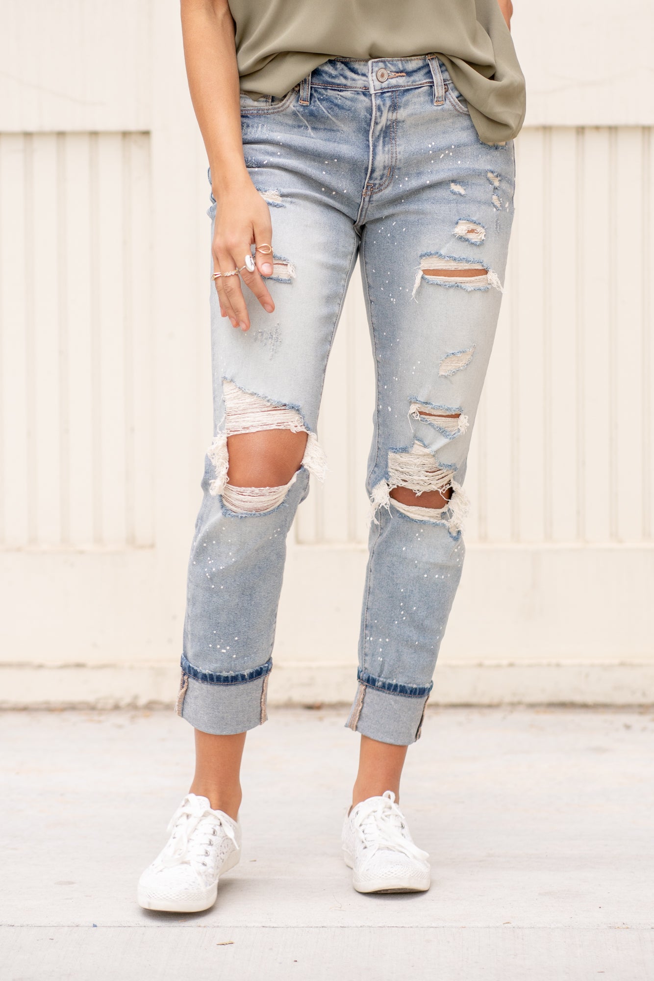 KanCan light wash ripped newest jeans