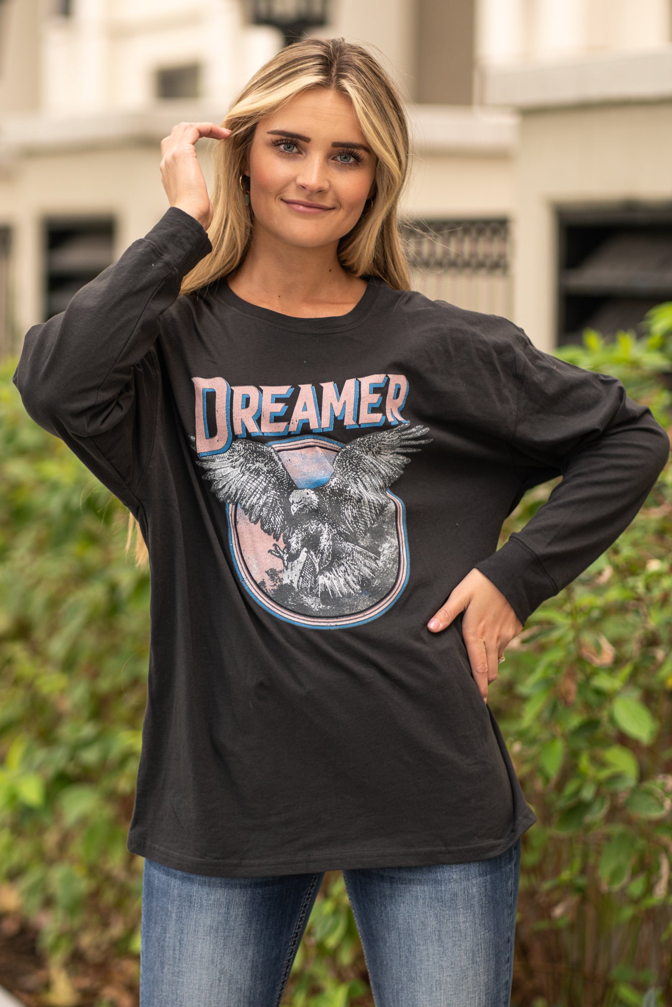 Eagles Long Sleeve Shirt Womens - Unique Stylistic Tee